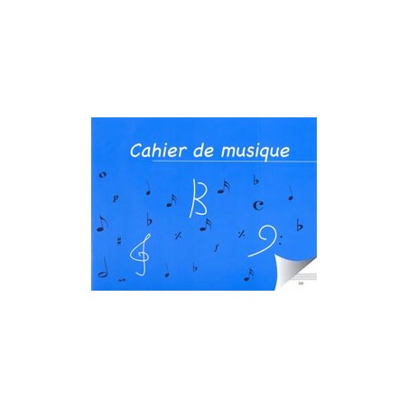 CAHIER DE MUSIQUE SIMPLE 8 PORTEES S8