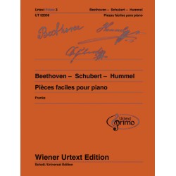 URTEXT PRIMO 3 BEETHOVEN SCHUBERT HUMMEL PIANO UT52006