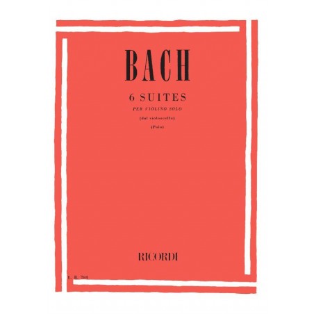 BACH 6 SUITES TRANSCRIPTION POLO ER784 VIOLON