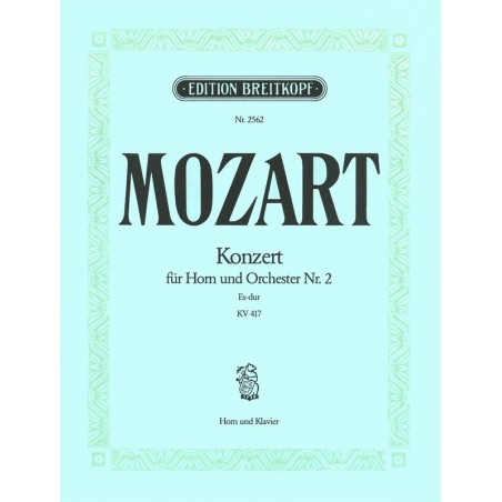 mozart concerto cor n°2 partition avignon