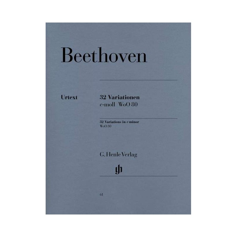 Partition Beethoven 32 variations do mineur