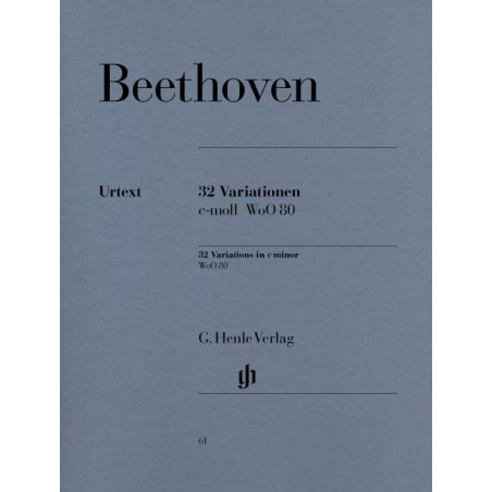 Partition Beethoven 32 variations do mineur