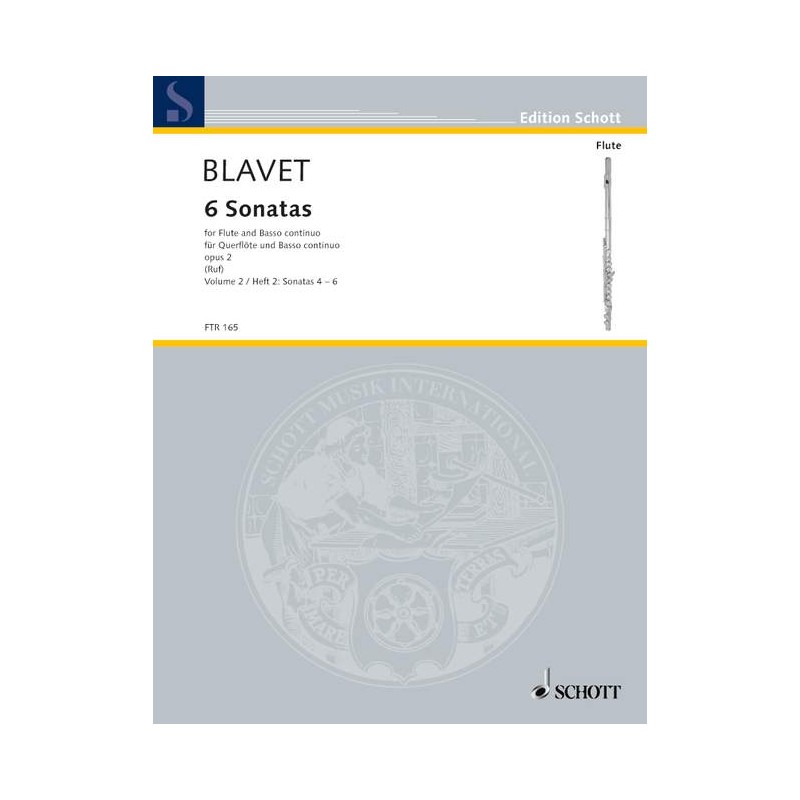 Blavet sonates pour flûte partition