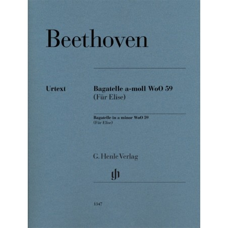 BEETHOVEN LETTRE A ELISE PIANO HN128