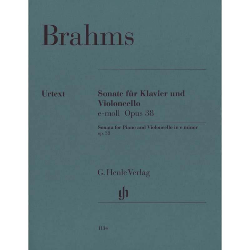 BRAHMS SONATE MI MINEUR VIOLONCELLE HENLE HN1134