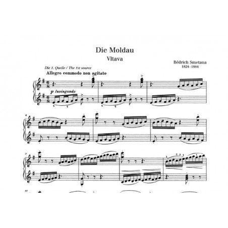 La moldau partition piano solo