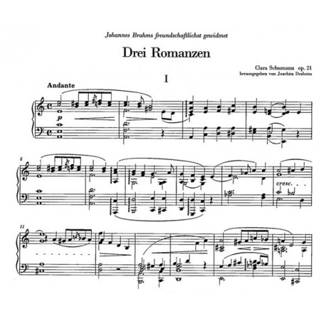 clara schumann partition piano romances