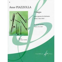 piazzolla 3 tangos partition clarinette