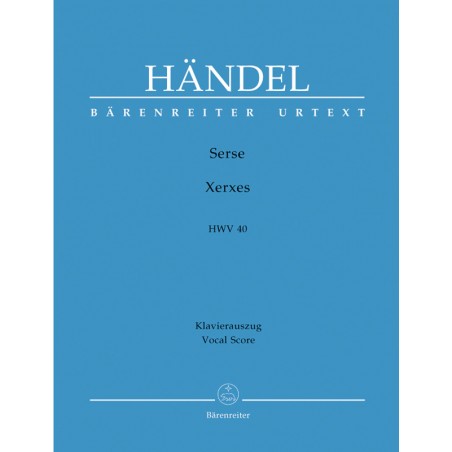 Haendel Xerxès partitions chant