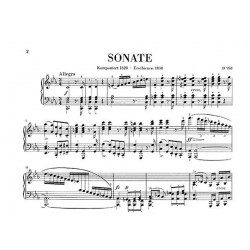 Partition piano schubert sonate do mineur D958