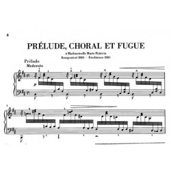 César Franck prélude choral et fugue partition