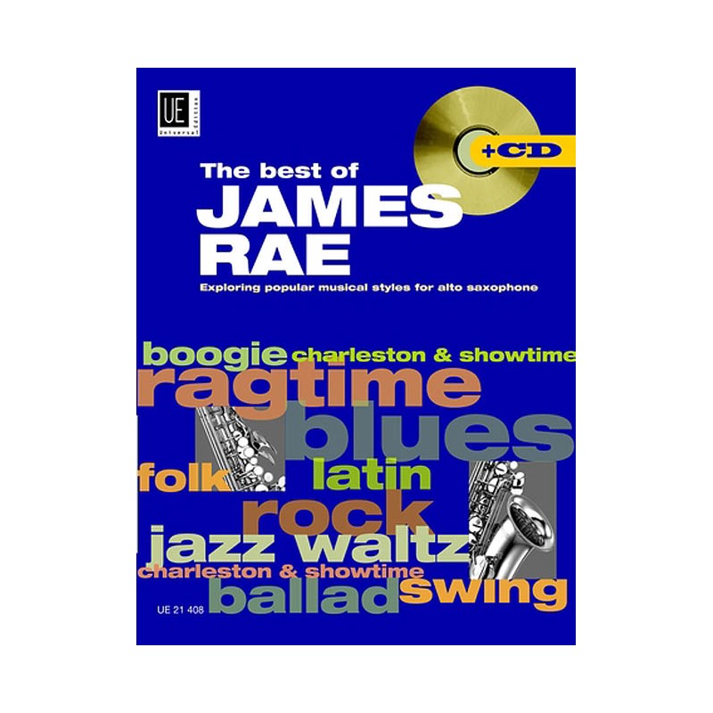 PARTITION BEST OF JAMES RAE EXPLORING POPULAR STYLES SAXOPHONE UE21408 LE KIOSQUE A MUSIQUE