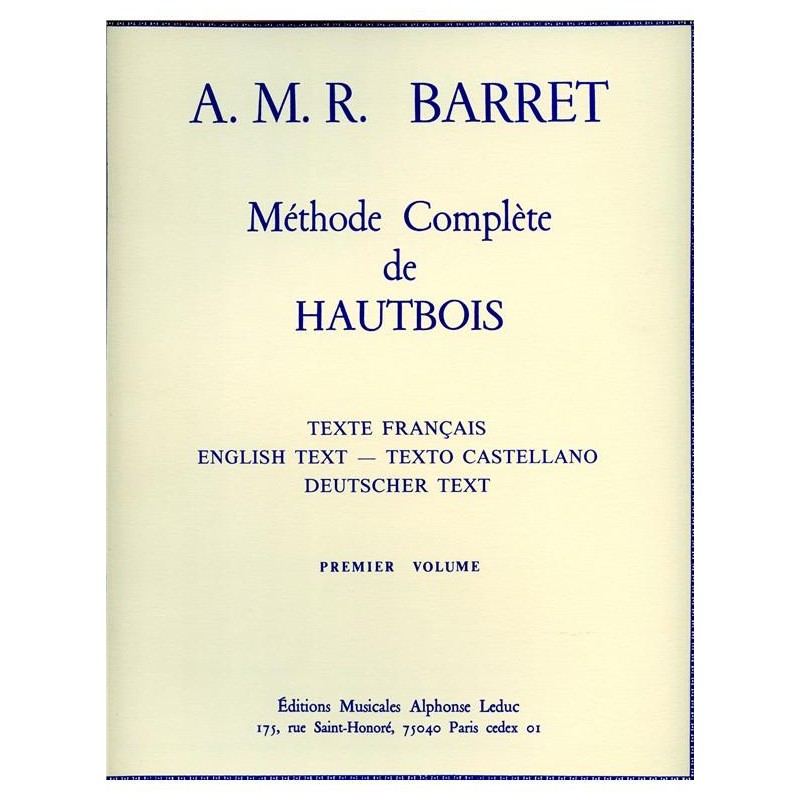 méthode complète de hautbois partition