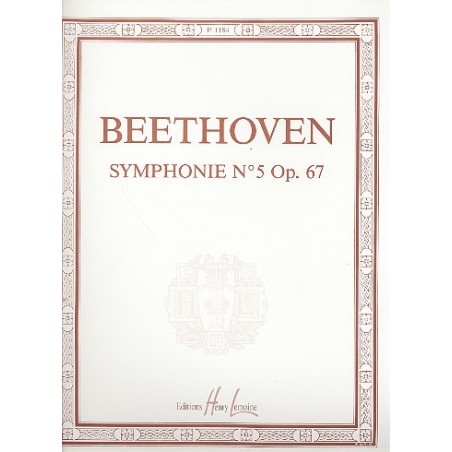 PARTITION PIANO BEETHOVEN SYMPHONIE N°5 P1184 LE KIOSQUE A MUSIQUE