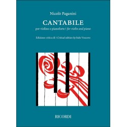 Partition violon du Cantabile de Paganini