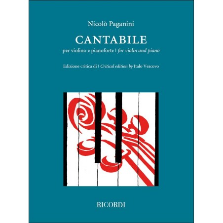 Partition violon du Cantabile de Paganini