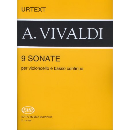 Partition Vivaldi sonates pour violoncelle