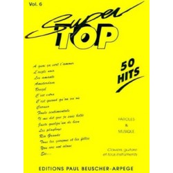 PARTITION SUPER TOP VOLUME 6 BEUSCHER LE KIOSQUE A MUSIQUE