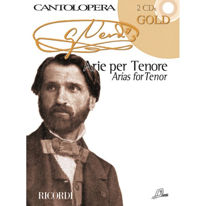 PARTITION ARIE PER TENORE VERDI CANTOLOPERA GOLD NR140344 LE KIOSQUE A MUSIQUE