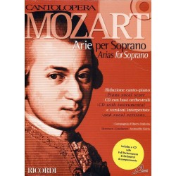 PARTITION ARIE PER SOPRANO MOZART CANTOLOPERA NR139595 LE KIOSQUE A MUSIQUE