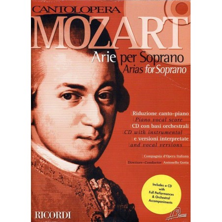 PARTITION ARIE PER SOPRANO MOZART CANTOLOPERA NR139595 LE KIOSQUE A MUSIQUE