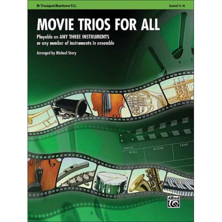 Partition Movie trios for all 3 trompettes ALF33530 le kiosque à musique Avignon