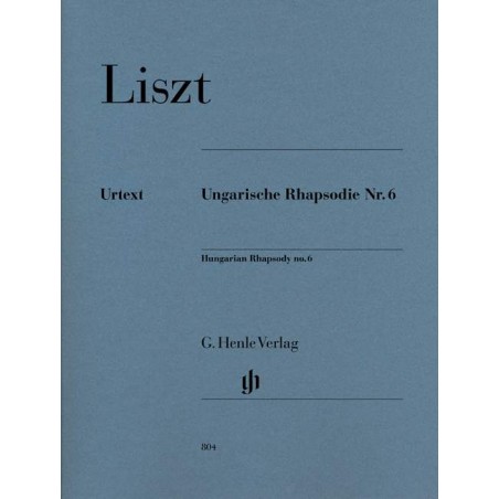 Partition Liszt Rhapsodie Hongroise n°6 HN804 le kiosque à musique Avignon