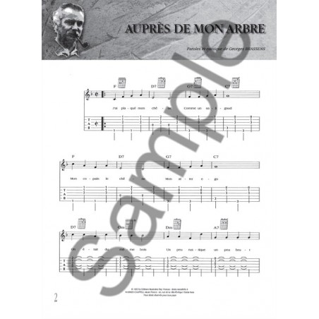 Brassens partition guitare