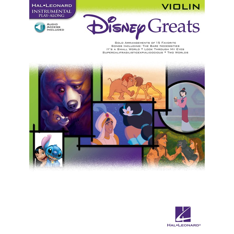 Disney greats partition violon HL00841941 le kiosque à musique Avignon