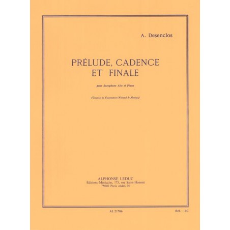 Desenclos Prélude, cadence et finale AL21706 le kiosque à musique Avignon