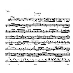 Bach 3 sonates partition viole de gambe