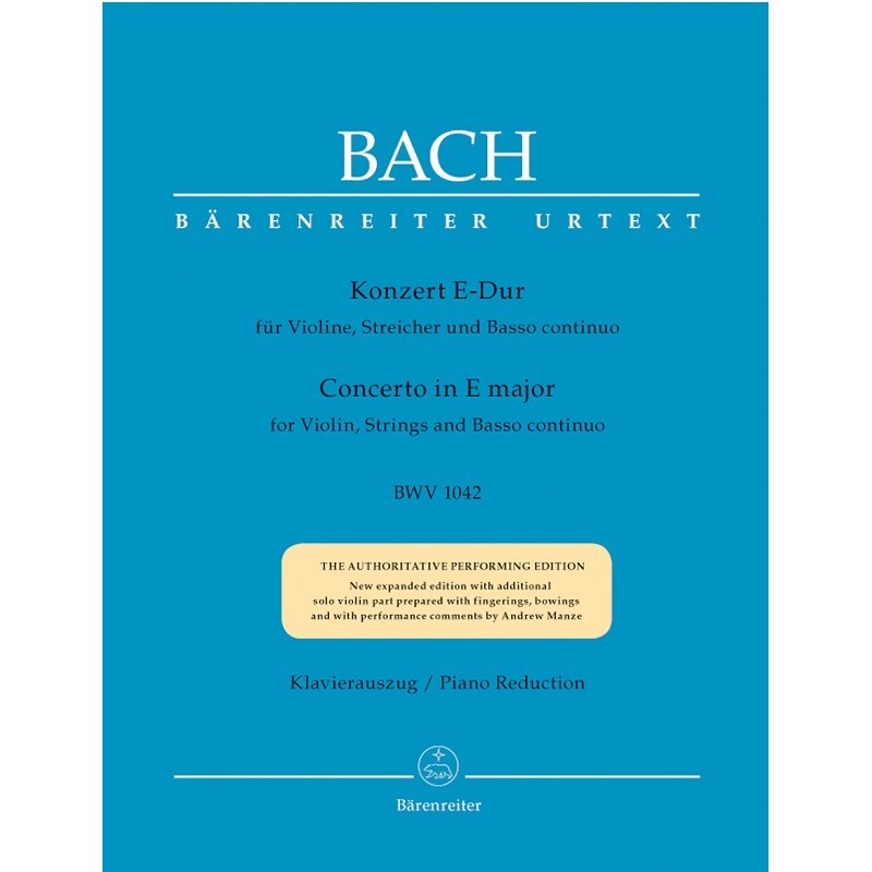 bach concerto pour violon n°2 partition