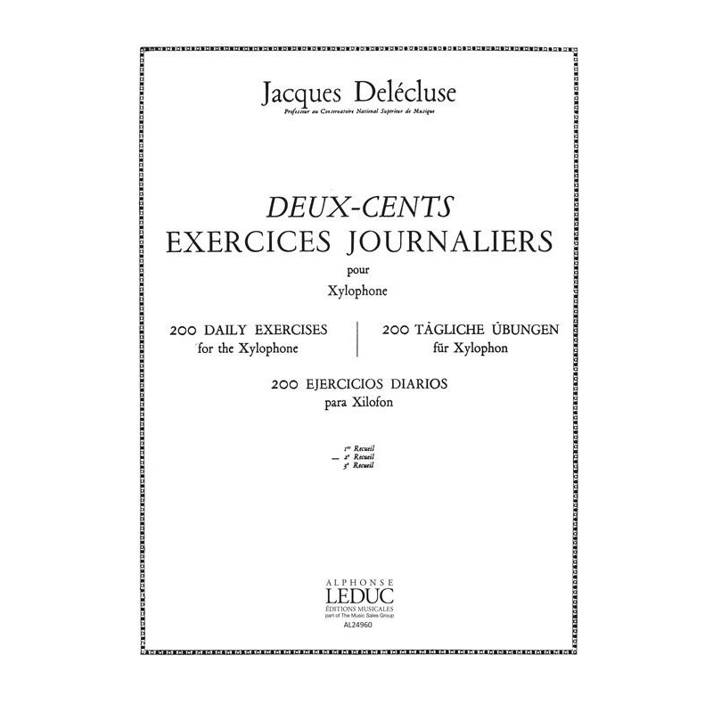 delecluse 200 exercices journaliers partition