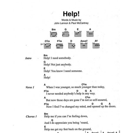 little black book the beatles accords guitare