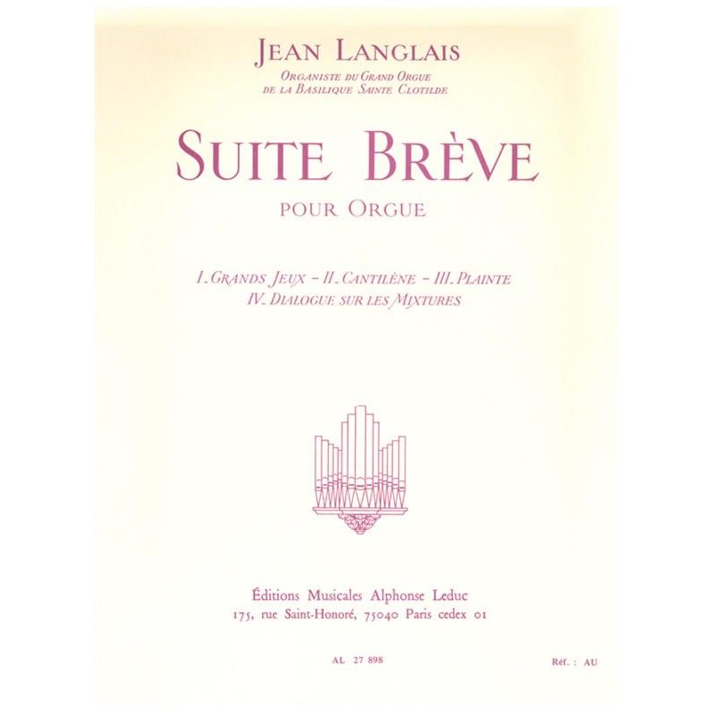 Jean langlais suite brève partition