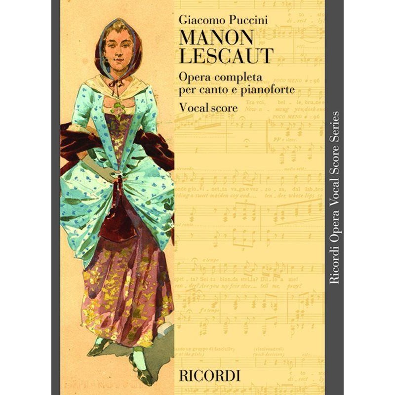 Puccini manon lescaut partition