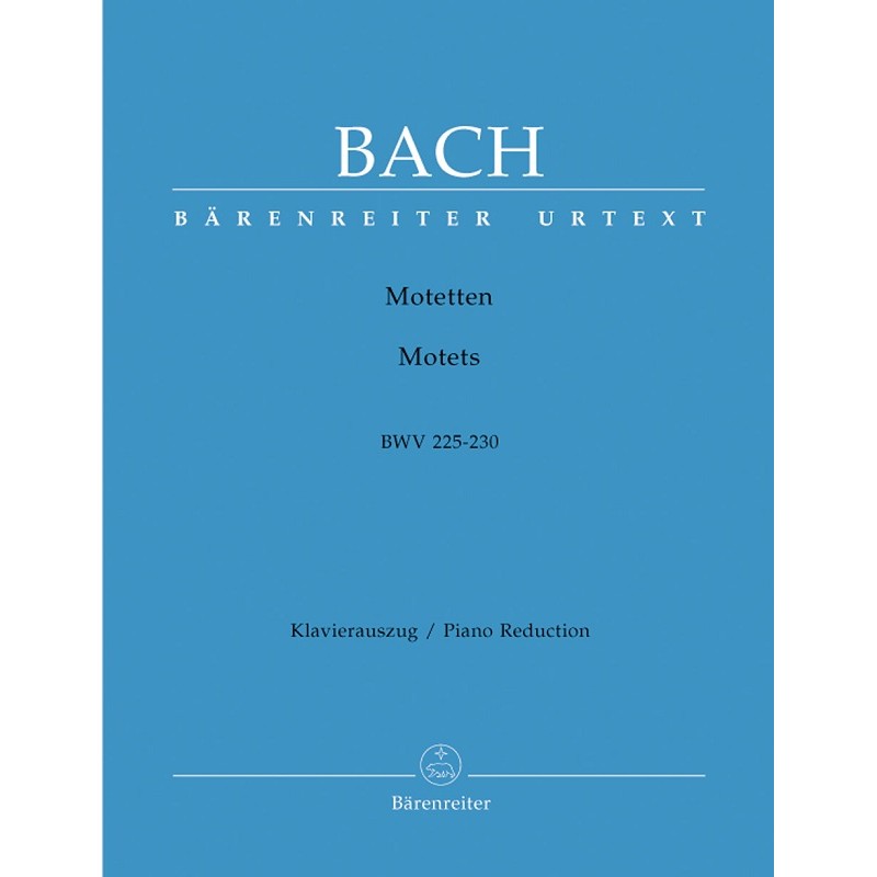 PARTITION MOTETS DE BACH - KIOSQUE MUSIQUE AVIGNON