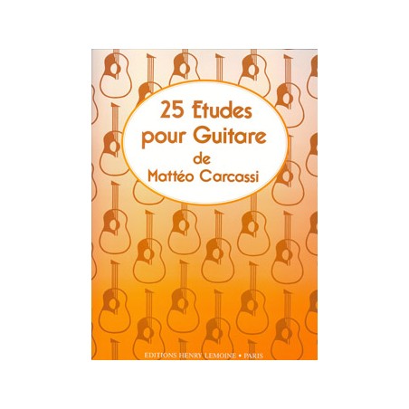 Mattéo Carcassi 25 études partition guitare avignon