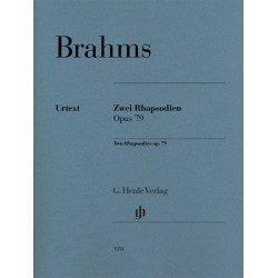 Brahms 2 Rhapsodies Opus 79 - Partition piano