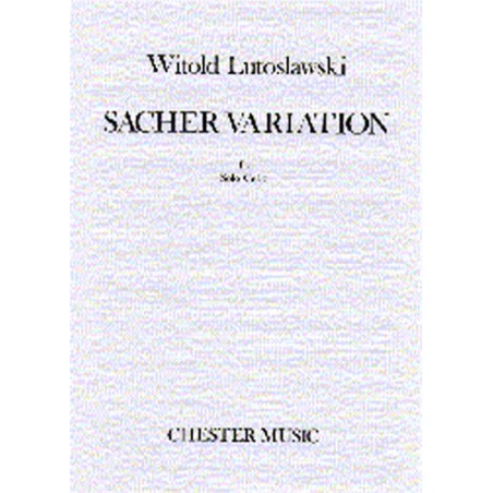 Partition Lutoslawski Sacher Variations - Avignon Nîmes Marseille