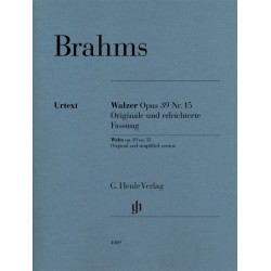 Partition Brahms Valse Opus 39 n°15