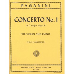 Partition PAGANINI Concerto violon n°1