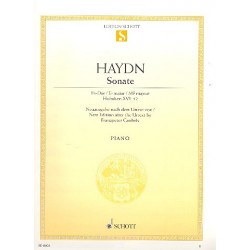 Partition Haydn Sonate en mi bémol Majeur pour piano