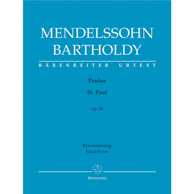 Mendelssohn Paulus partition chant