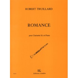 Partition Robert Truillard Romance pour clarinette