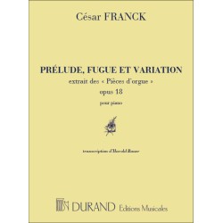 Partition César Franck - Prélude fugue et variation - Avignon - Les Angles 30 - Châteaurenard