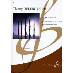 Partition DELERUYELLE 4 Notes pour clarientte