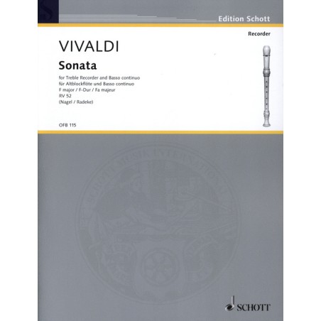 Partition Vivaldi Sonate RV52