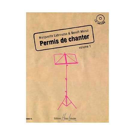 Permis de chanter 14 mélodies avec CD