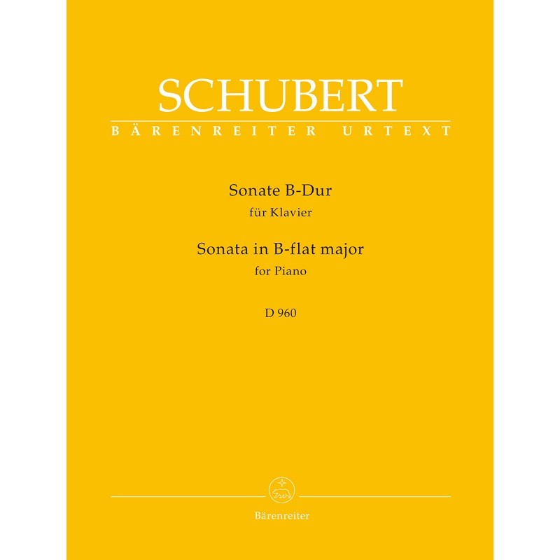 Schubert Sonate D960 partition piano